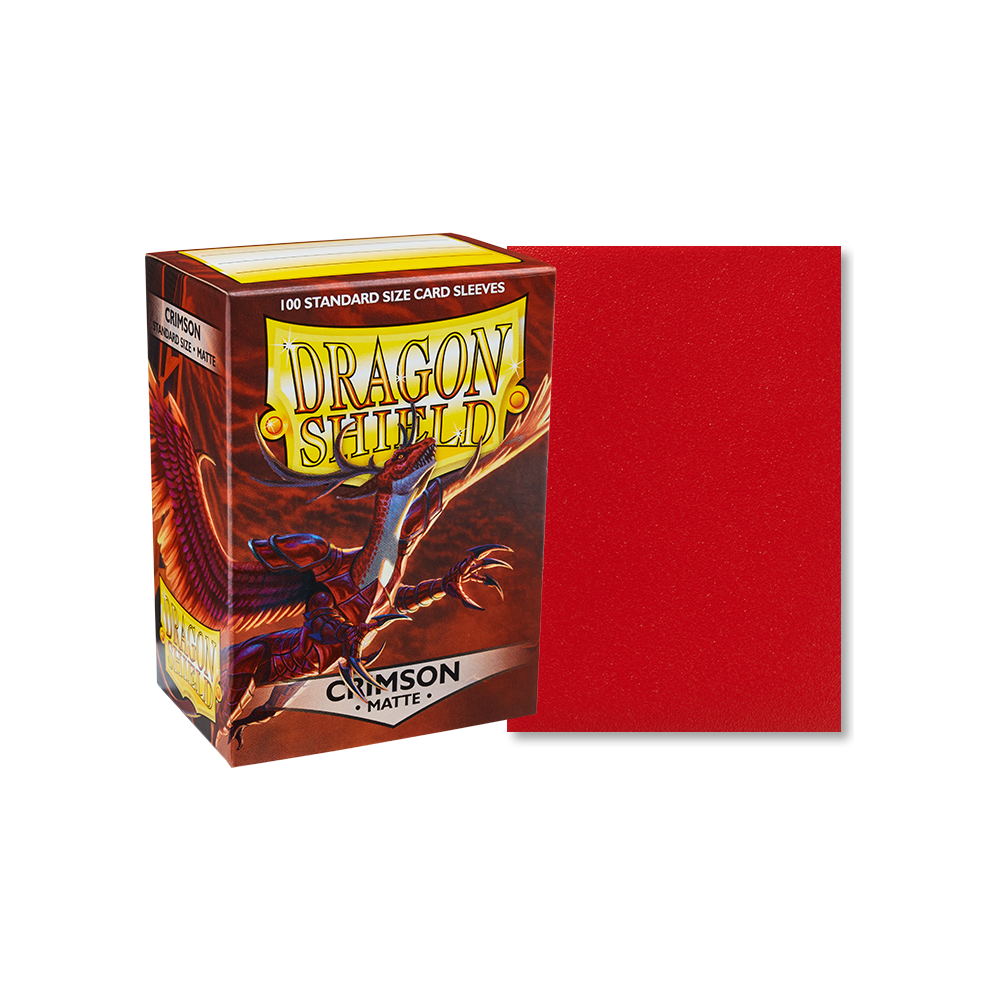 Dragon Shield: Crimson Matte 100ct Sleeves