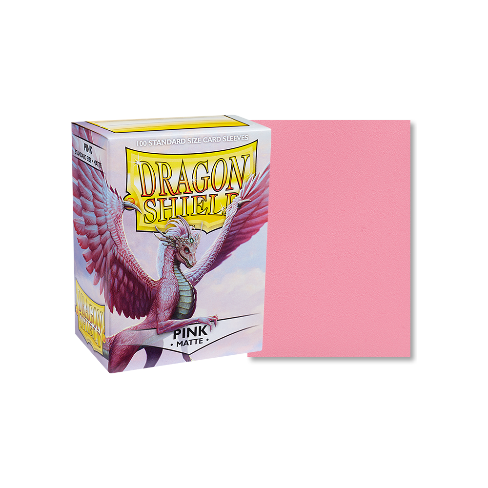 pink card sleeves Dragon Shield Matte Pink Sleeves