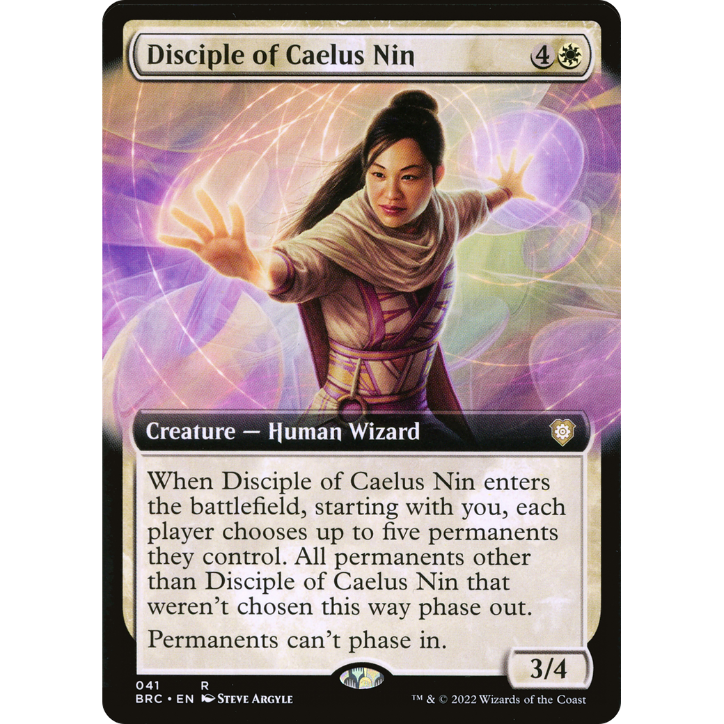 Disciple of Caelus Nin (Extended Art) (BRC-041) - The Brothers' War Commander: (Extended Art)