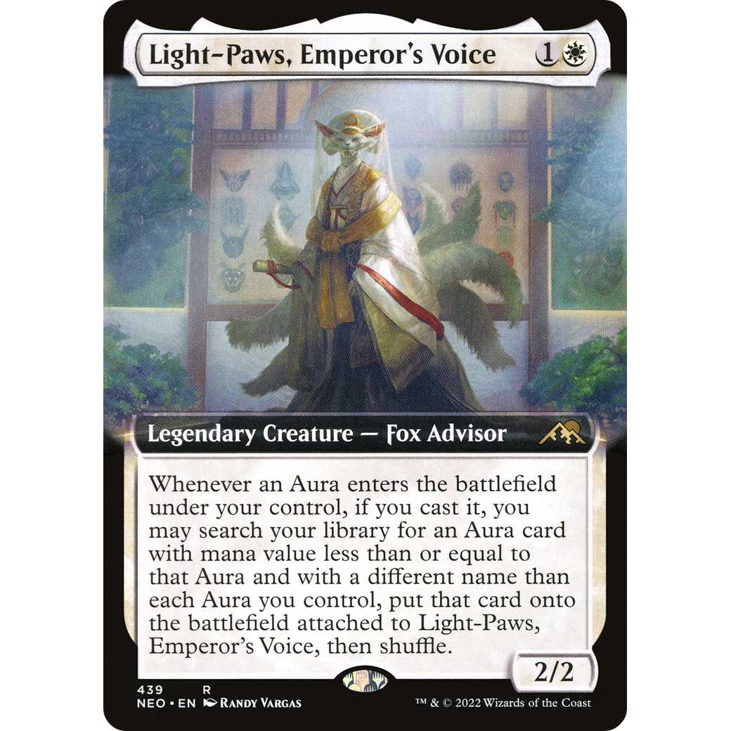 Light-Paws, Emperor's Voice (NEO-439) - Kamigawa: Neon Dynasty: (Extended Art) Foil