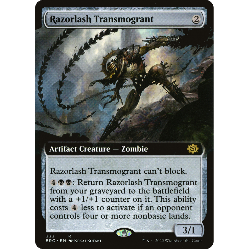 Razorlash Transmogrant (Extended Art) (BRO-333) - The Brothers' War: (Extended Art)