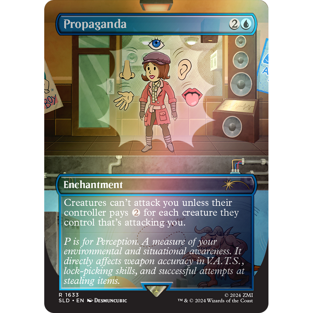 Propaganda (1633) (Rainbow Foil) (SLD-1633) - Secret Lair Drop (Borderless) Foil