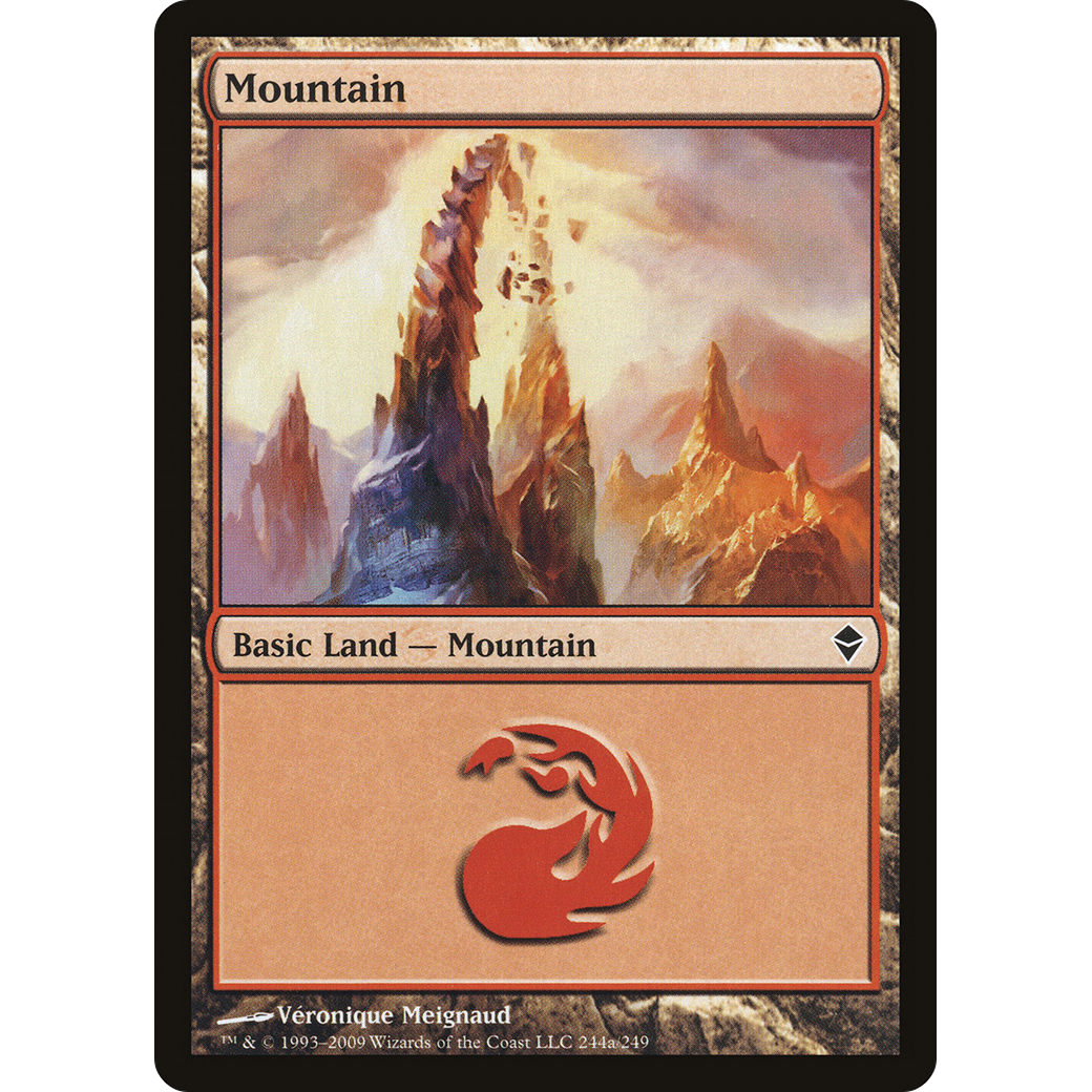 Mountain (244a) (ZEN-244A) - Zendikar