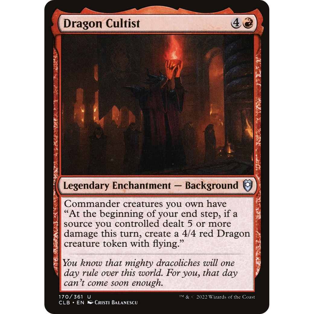 Dragon Cultist (CLB-170) - Commander Legends: Battle for Baldur's Gate