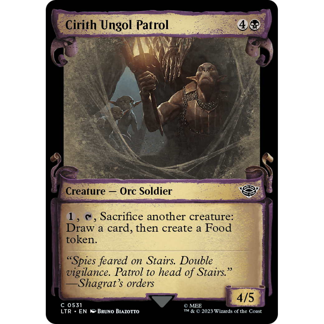Cirith Ungol Patrol (LTR-531) - The Lord of the Rings: Tales of Middle-earth: (Showcase) Foil