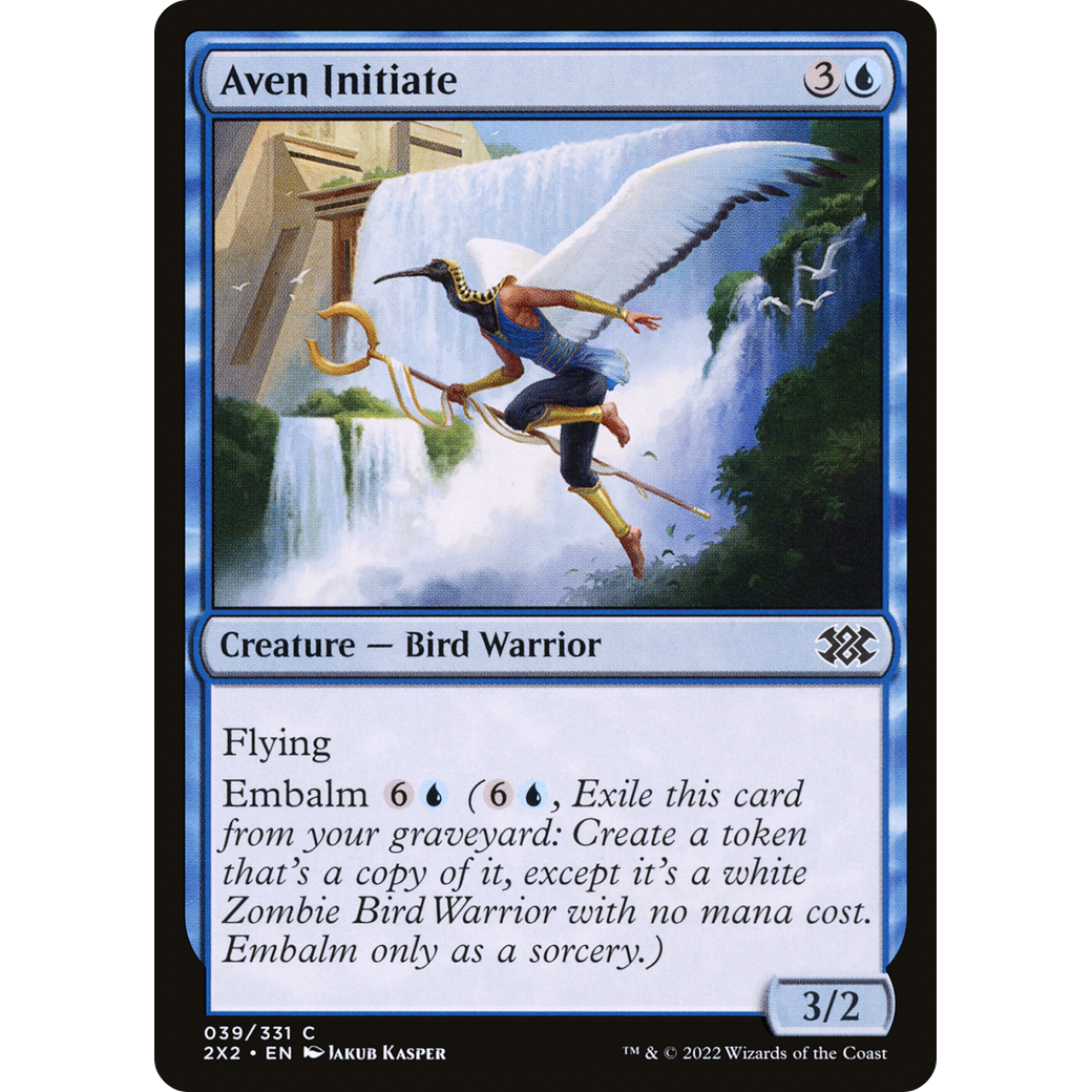 Aven Initiate (2X2-039) - Double Masters 2022 Foil