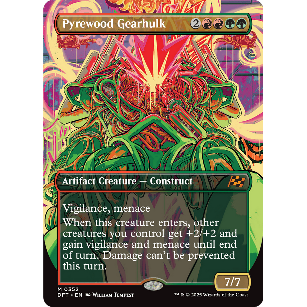 Pyrewood Gearhulk (DFT-352) - Aetherdrift (Borderless) Foil