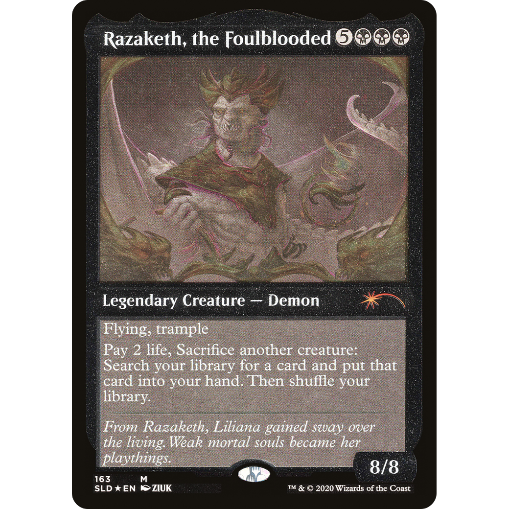 Razaketh, the Foulblooded (SLD-163★) - Secret Lair Drop Etched Foil