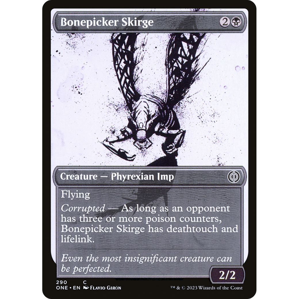 Bonepicker Skirge (ONE-290) - Phyrexia: All Will Be One: (Showcase) Foil
