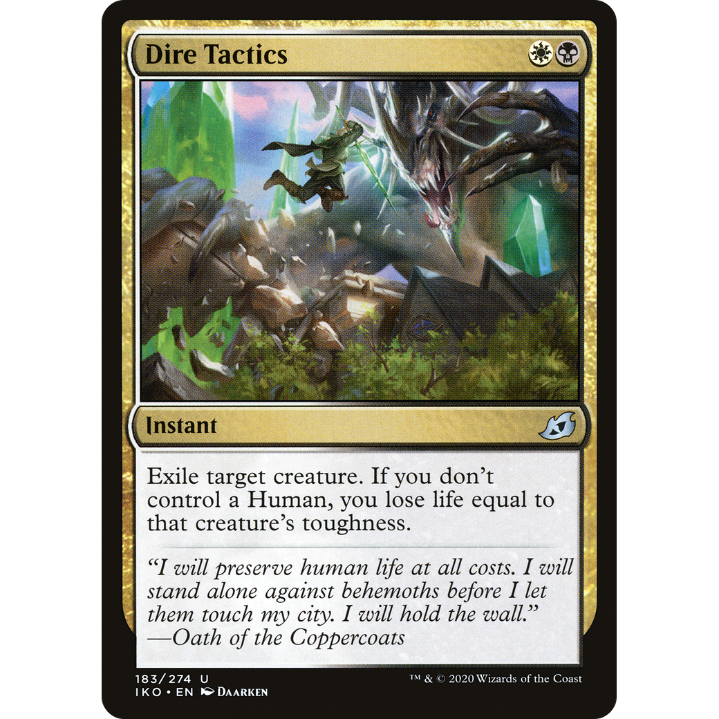 Dire Tactics (IKO-183) - Ikoria: Lair of Behemoths Foil