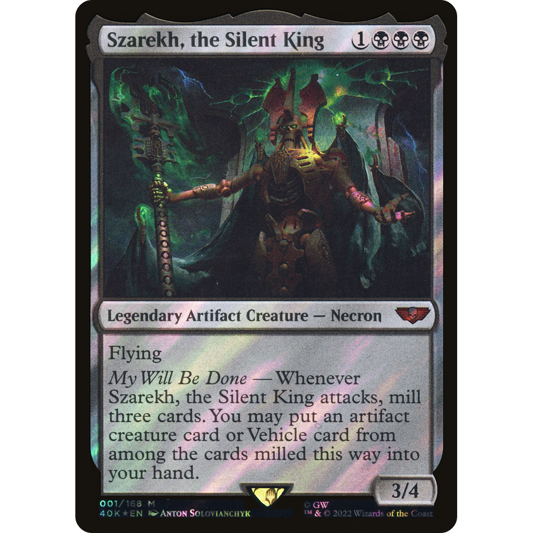 Szarekh, the Silent King (40K-001) - Warhammer 40,000 Commander Foil
