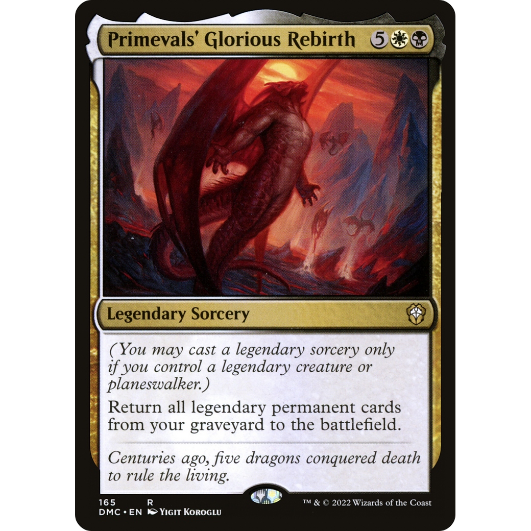 Primevals' Glorious Rebirth (DMC-165) - Dominaria United Commander