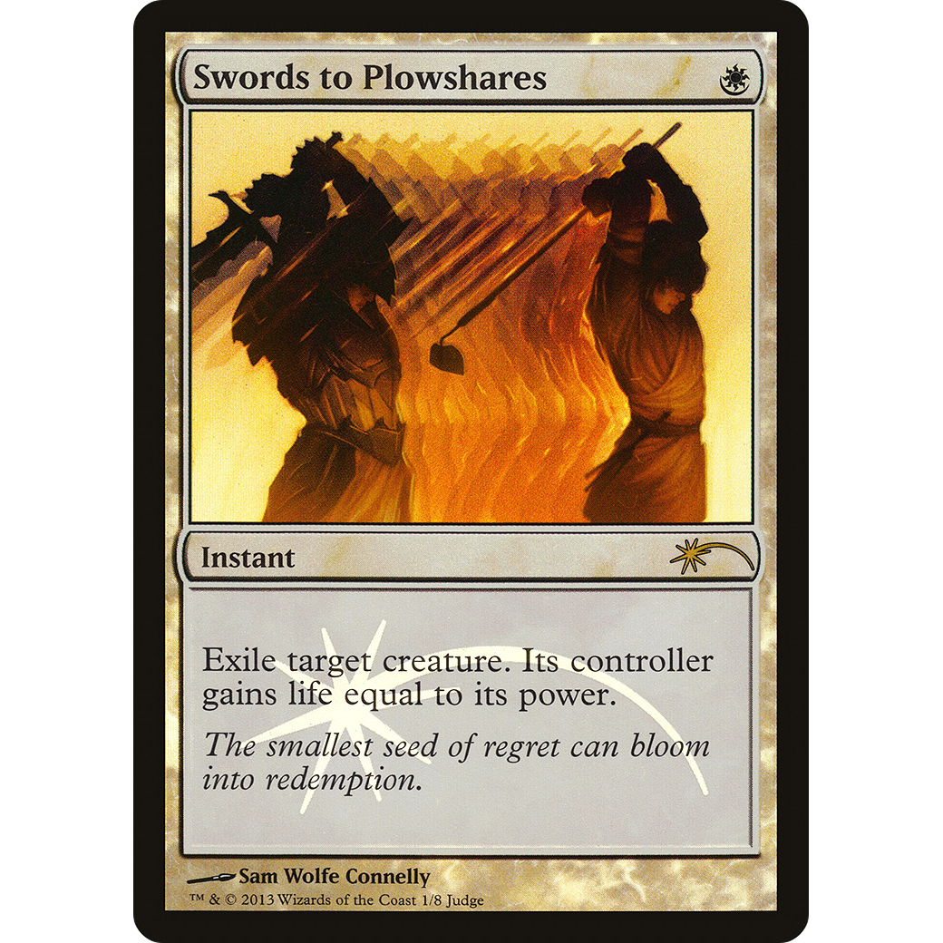 Swords to Plowshares (JDG-001) - Judge Gift Cards 2013 Foil
