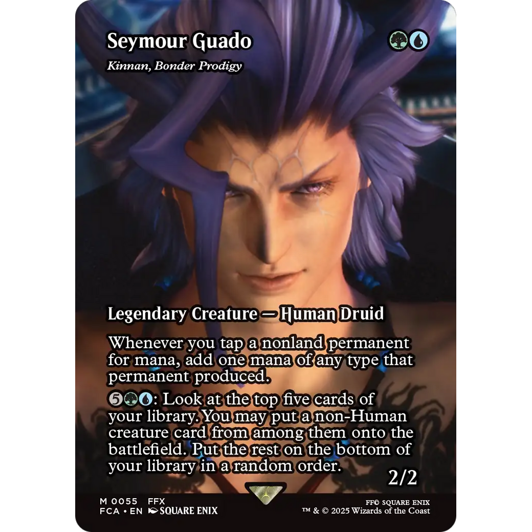 Seymour Guado - Kinnan, Bonder Prodigy (Showcase) (FCA-055) - FINAL FANTASY: Through the Ages / Seymour Guado (Borderless) Foil