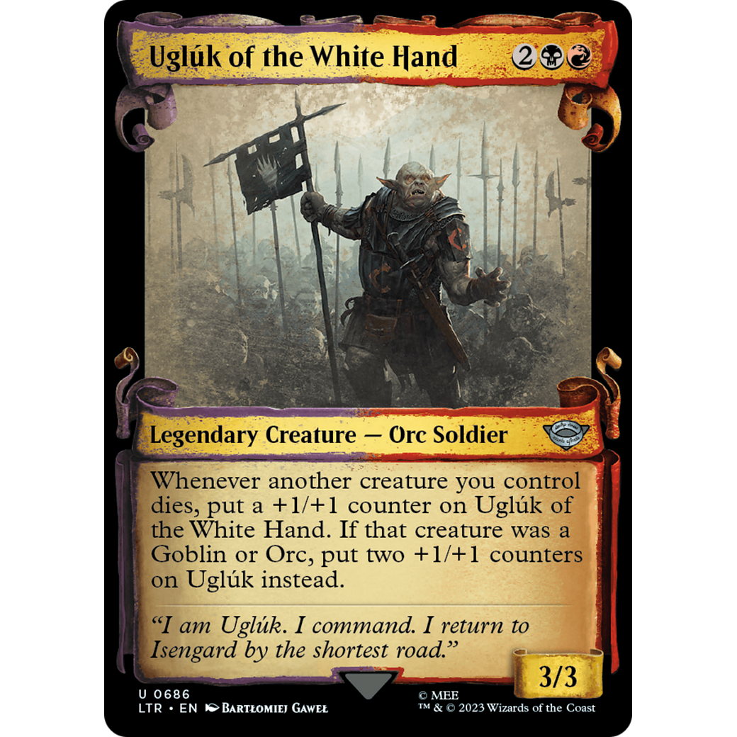 Uglúk of the White Hand (LTR-686) - The Lord of the Rings: Tales of Middle-earth: (Showcase) Foil