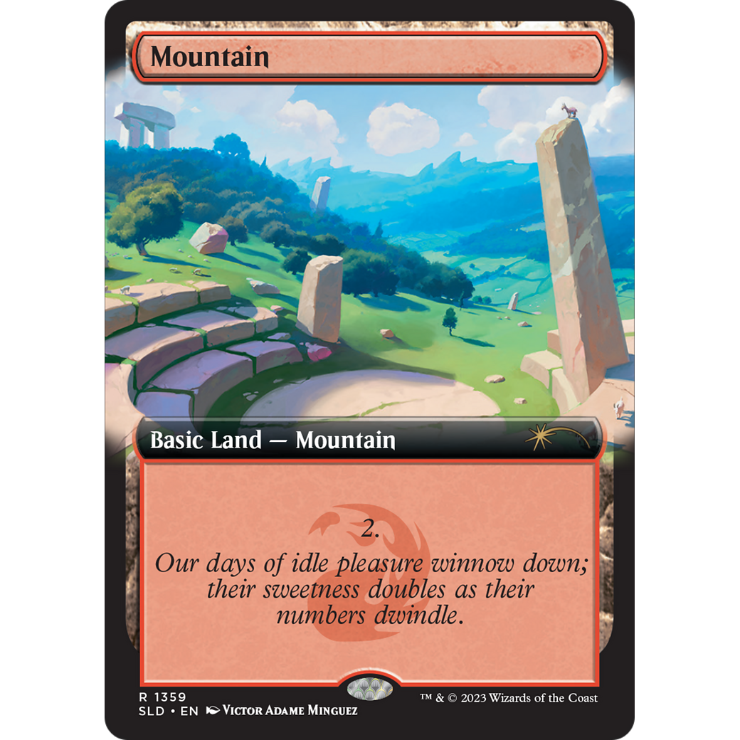 Mountain (1359) (SLD-1359) - Secret Lair Drop: (Extended Art)