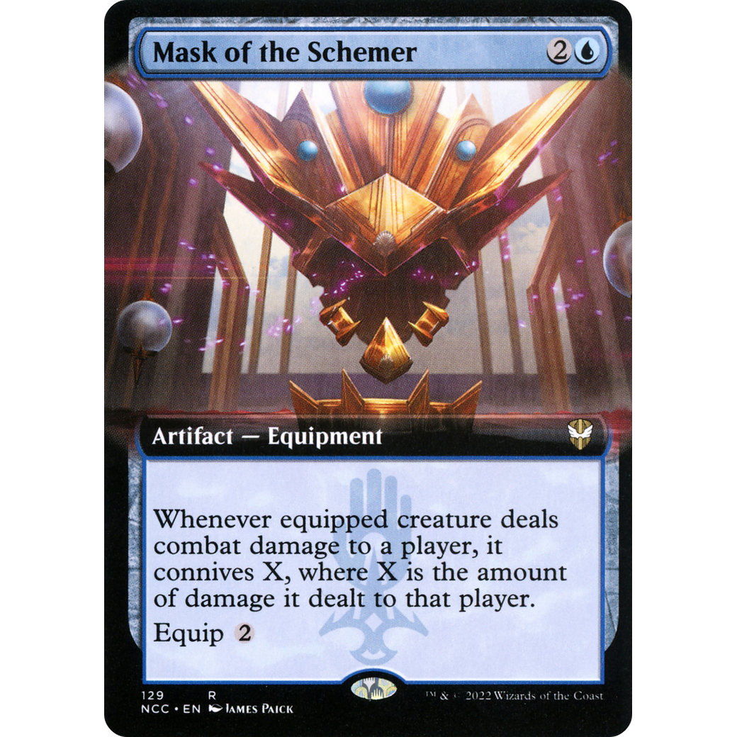 Mask of the Schemer (Extended Art) (NCC-129) - New Capenna Commander: (Extended Art)