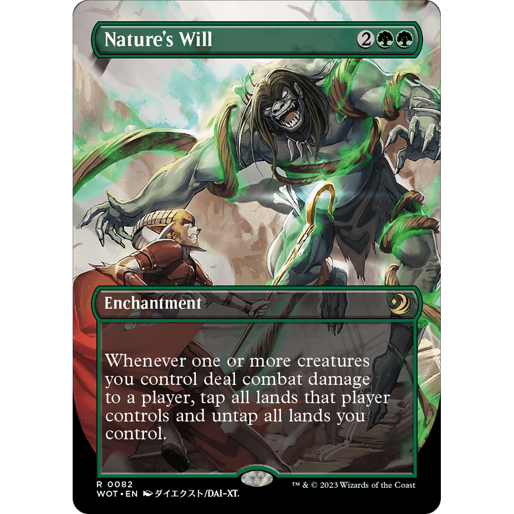 Nature's Will (WOT-082) - Wilds of Eldraine: Enchanting Tales (Borderless)