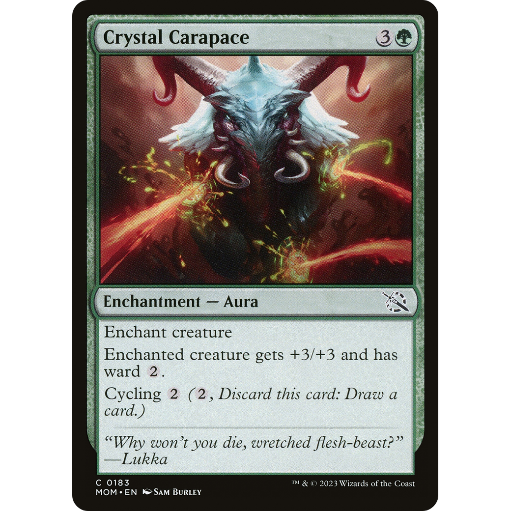 Crystal Carapace (MOM-183) - March of the Machine Foil