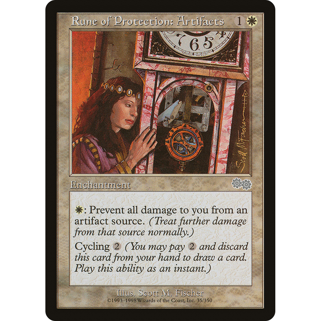 Rune of Protection: Artifacts (USG-035) - Urza's Saga