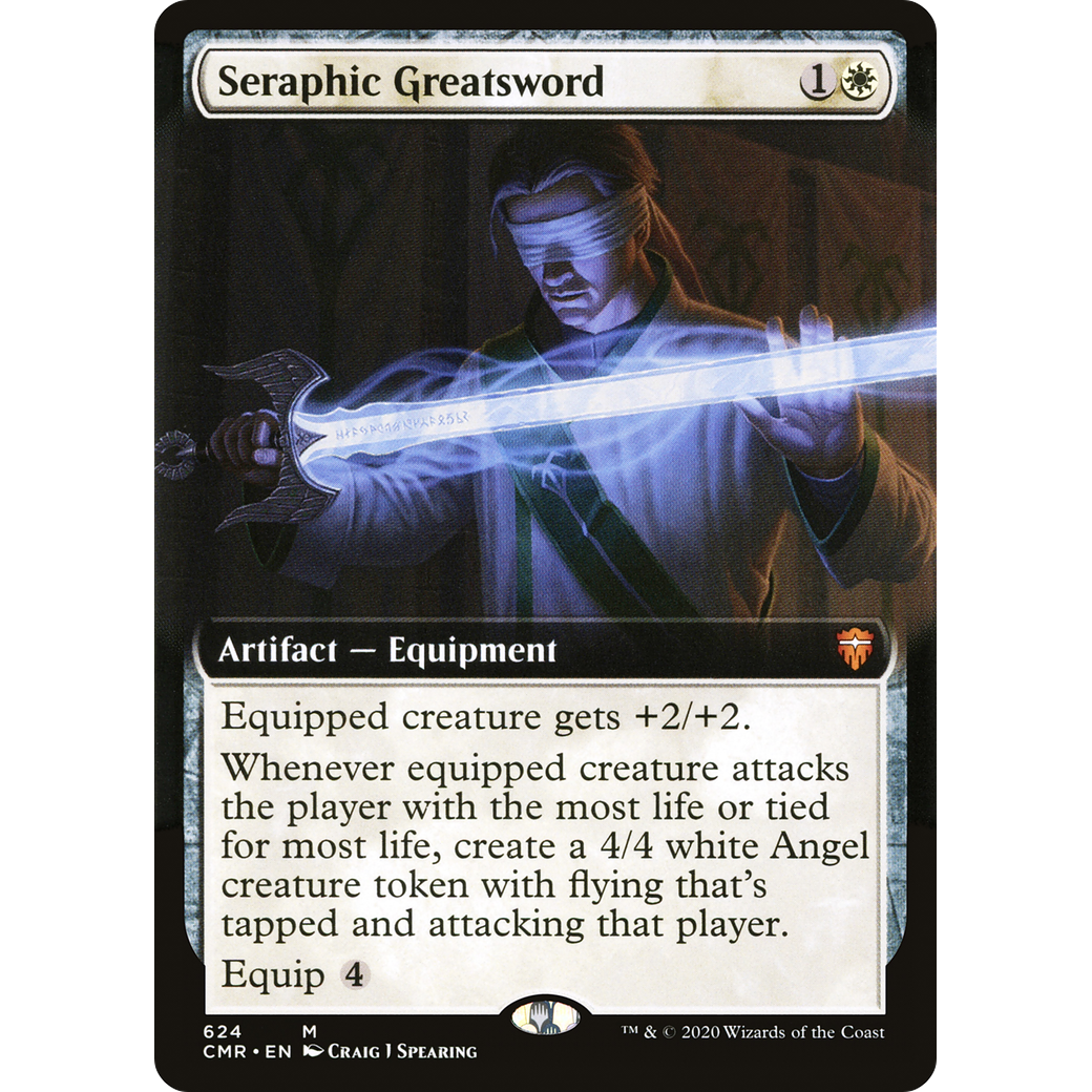 Seraphic Greatsword (Extended Art) (CMR-624) - Commander Legends: (Extended Art)
