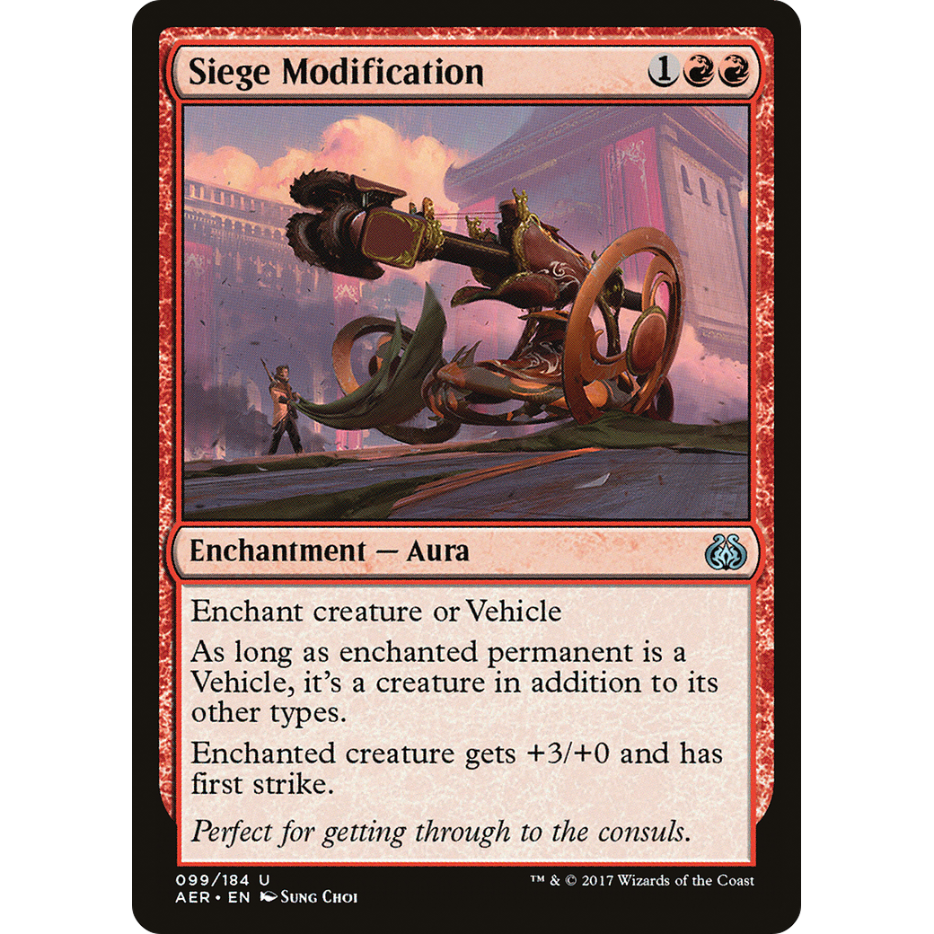 Siege Modification (AER-099) - Aether Revolt Foil