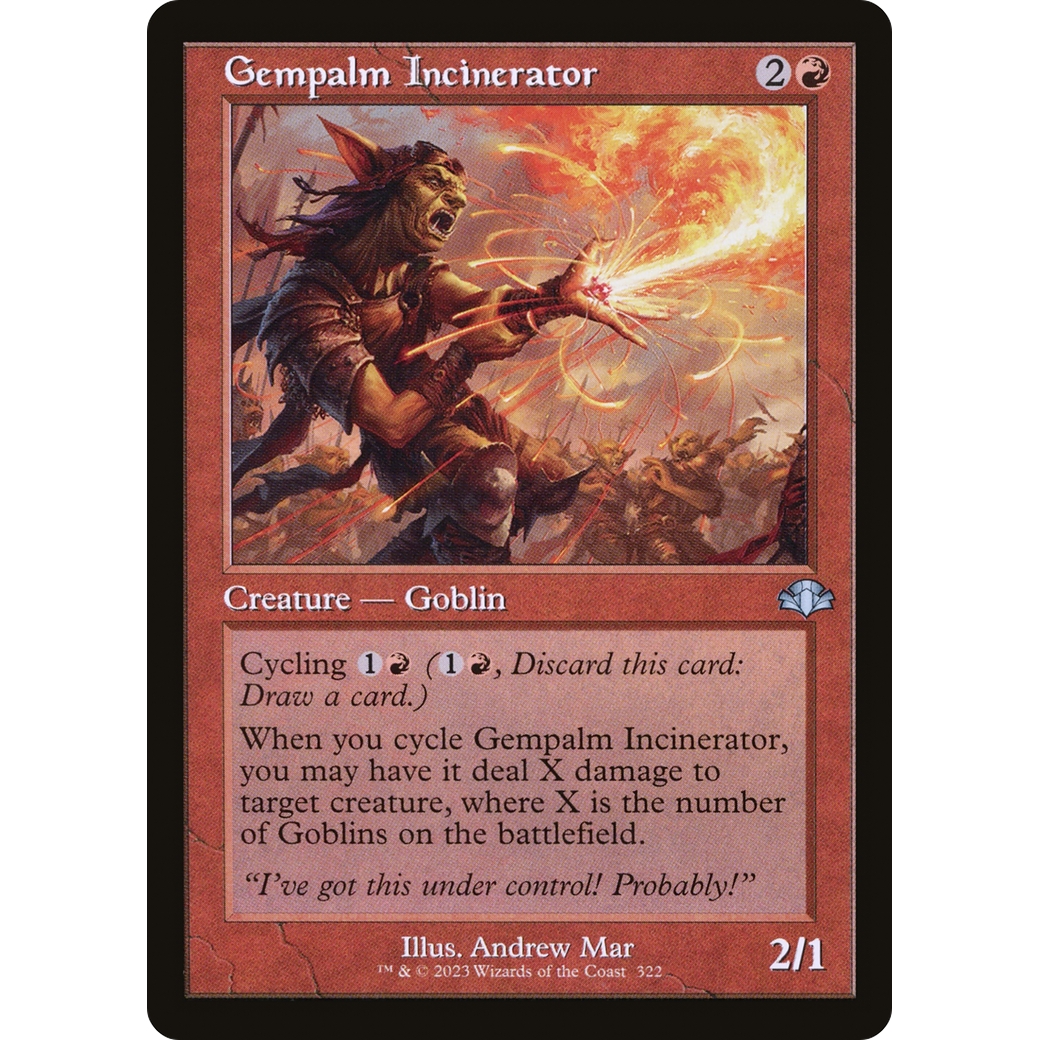 Gempalm Incinerator (Retro Frame) (DMR-322) - Dominaria Remastered Foil