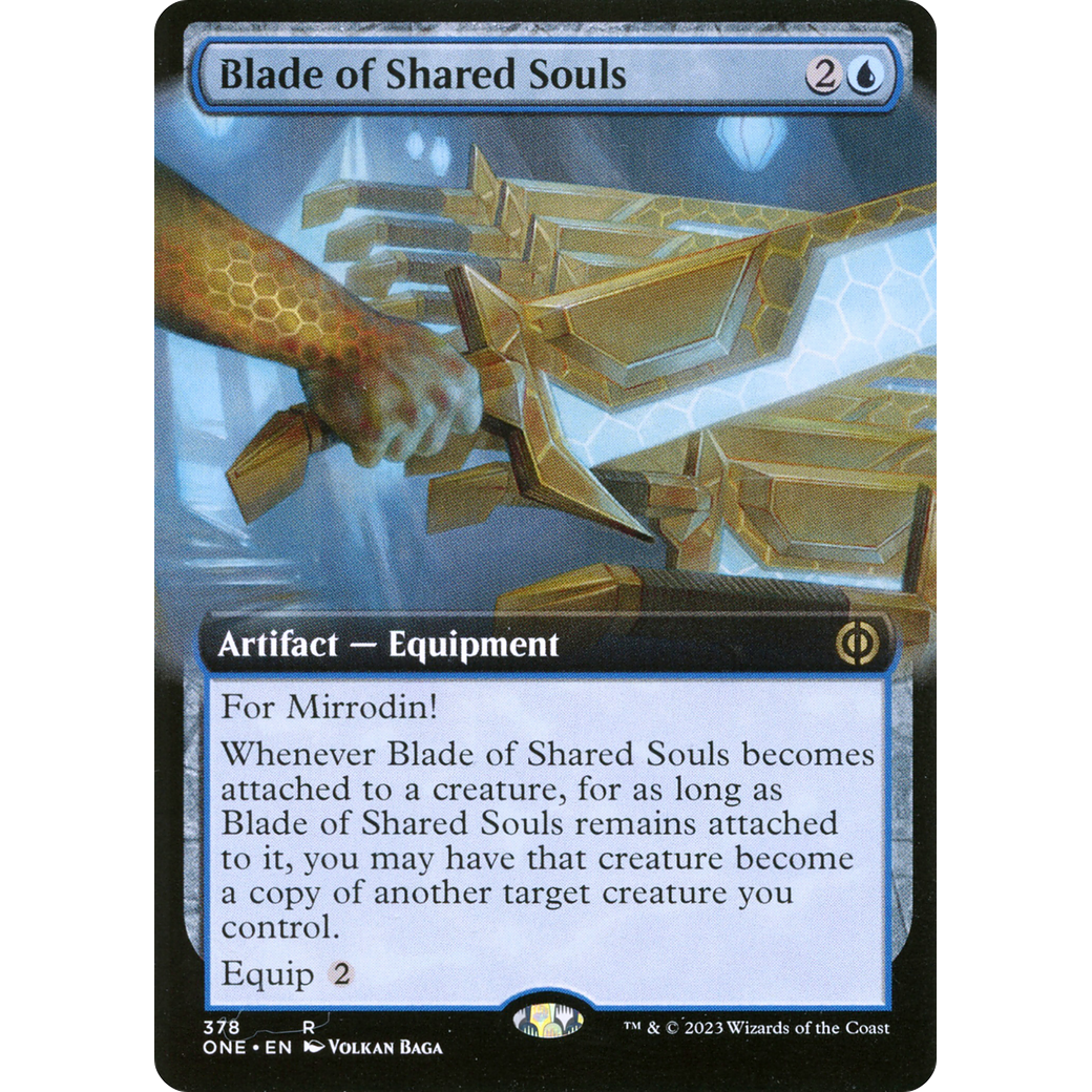 Blade of Shared Souls (ONE-378) - Phyrexia: All Will Be One: (Extended Art)