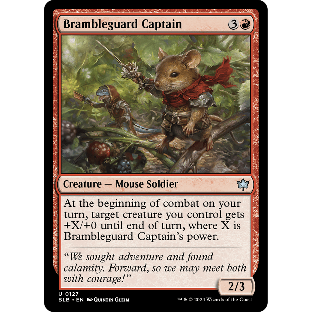 Brambleguard Captain (BLB-127) - Bloomburrow Foil