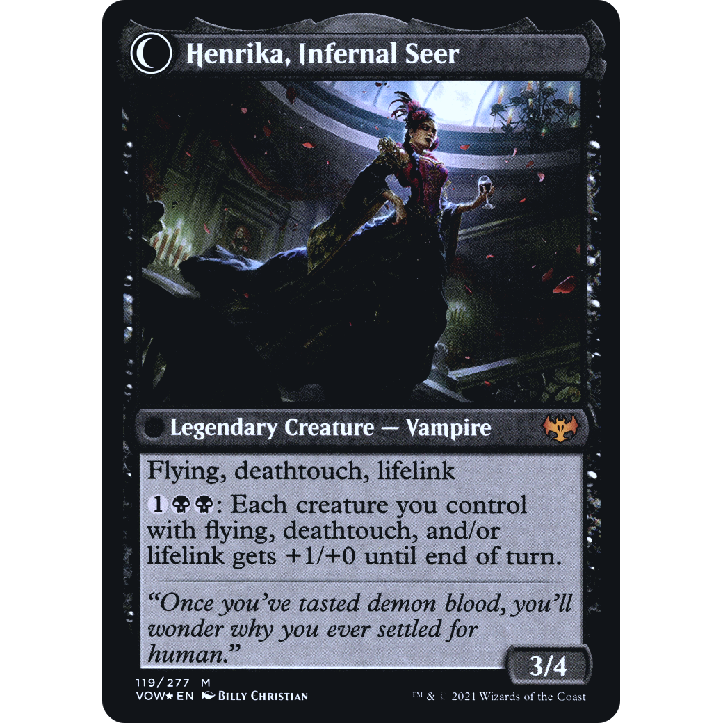 Henrika Domnathi (PRE-119) - Innistrad: Crimson Vow Promos: (Double Faced Transform) Foil