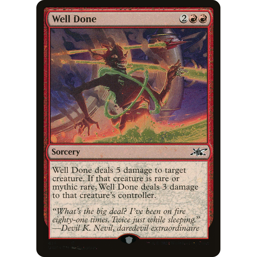 Well Done (Galaxy Foil) (UNF-414) - Unfinity Foil