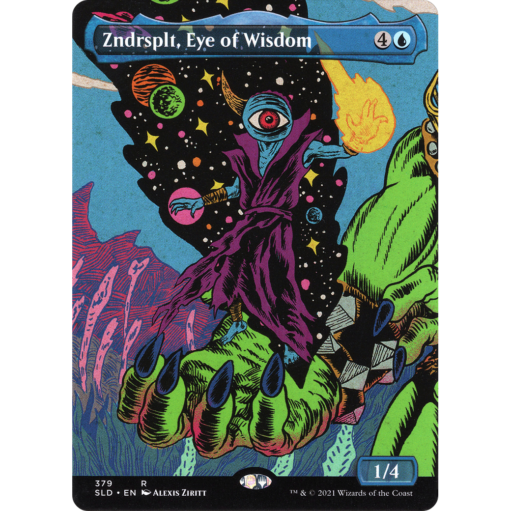 Zndrsplt, Eye of Wisdom (Display Commander) - Thick Stock (SLD-379) - Secret Lair Drop (Borderless)
