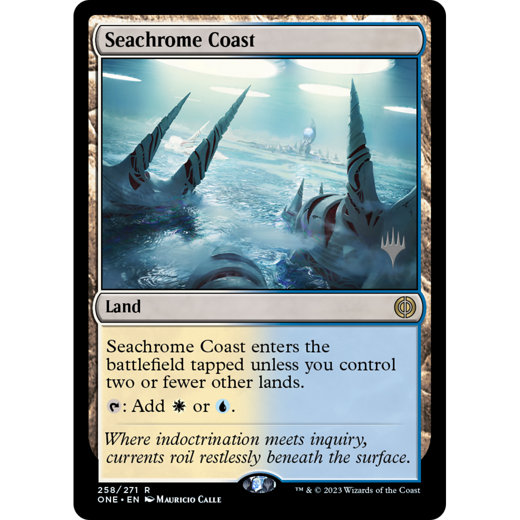 Seachrome Coast (PPONE-258P) - Phyrexia: All Will Be One Promos Foil