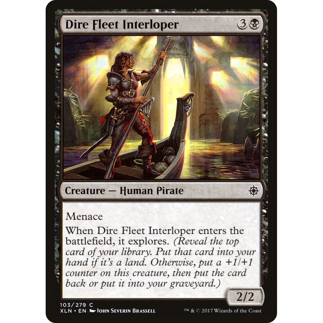 Dire Fleet Interloper (XLN-103) - Ixalan Foil