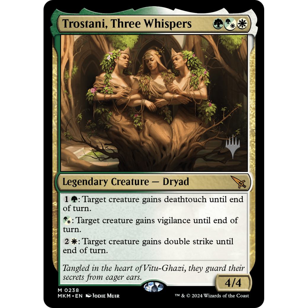 Trostani, Three Whispers (PPMKM-238P) - Murders at Karlov Manor Promos Foil