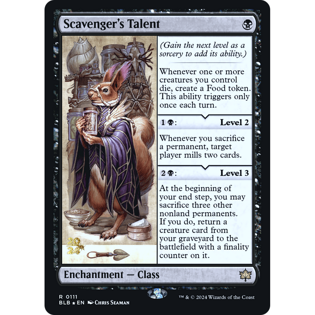 Scavenger's Talent (PRE-111S) - Bloomburrow Promos Foil