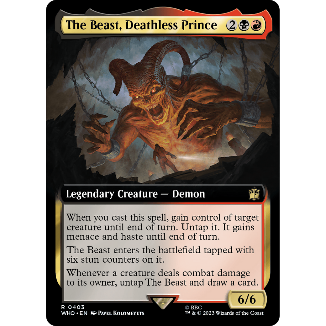 The Beast, Deathless Prince (Extended Art) (WHO-403) - Doctor Who: (Extended Art)