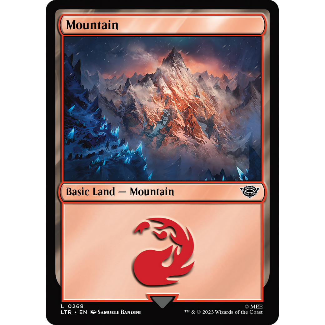 Mountain (LTR-268) - The Lord of the Rings: Tales of Middle-earth Foil