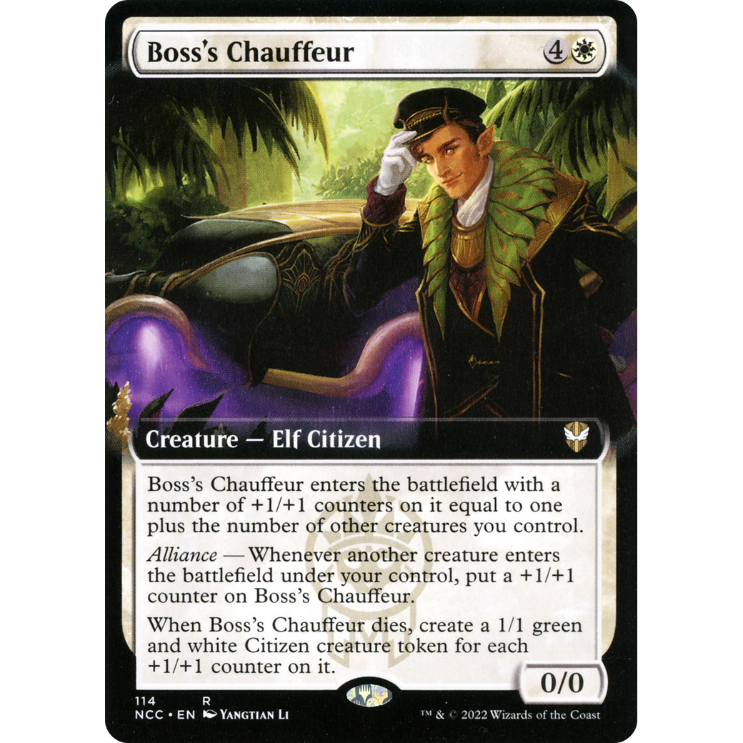 Boss's Chauffeur (Extended Art) (NCC-114) - New Capenna Commander: (Extended Art)