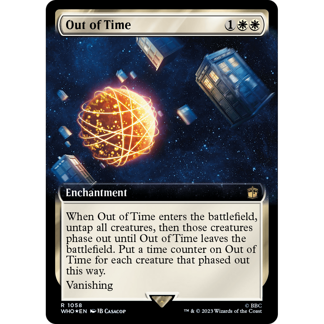 Out of Time (Extended Art) (Surge Foil) (WHO-1058) - Doctor Who: (Extended Art) Foil