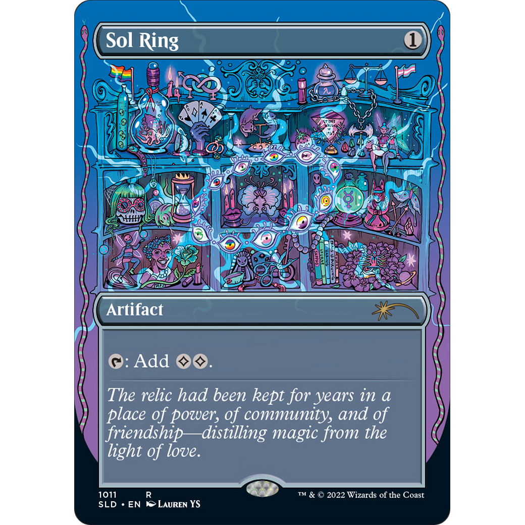 Sol Ring (1011) (SLD-1011) - Secret Lair Drop (Borderless) Foil