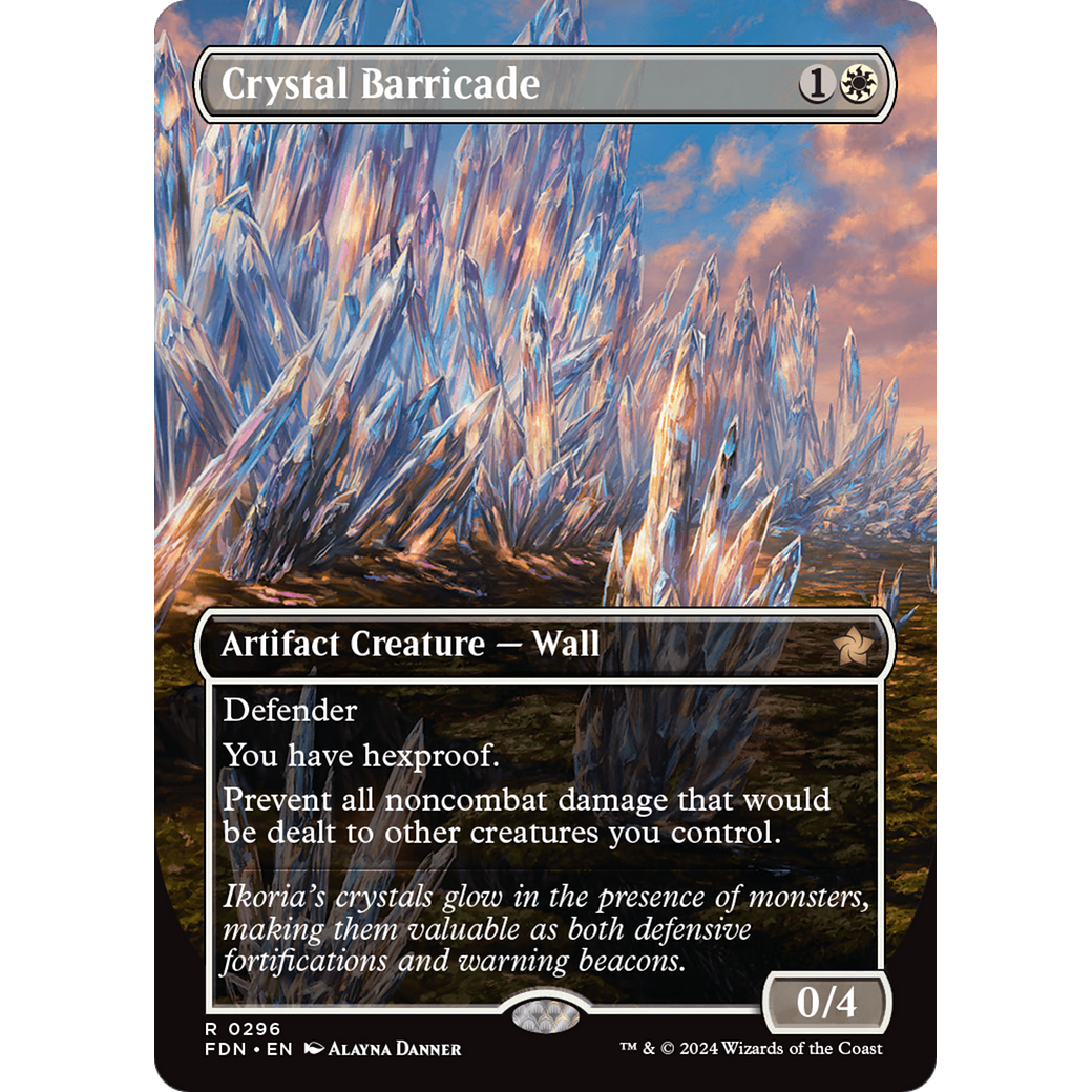 Crystal Barricade (FDN-296) - Foundations (Borderless) Foil
