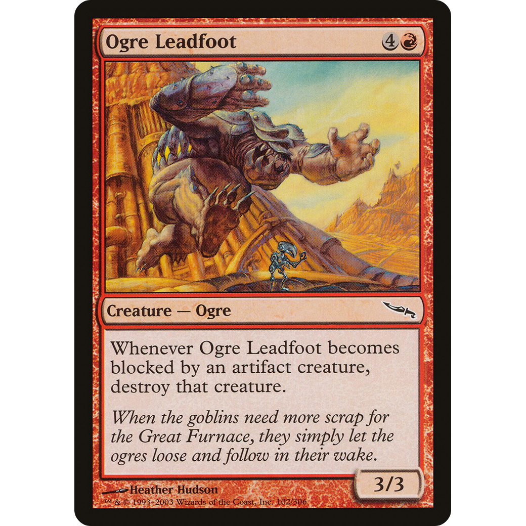 Ogre Leadfoot (MRD-102) - Mirrodin Foil