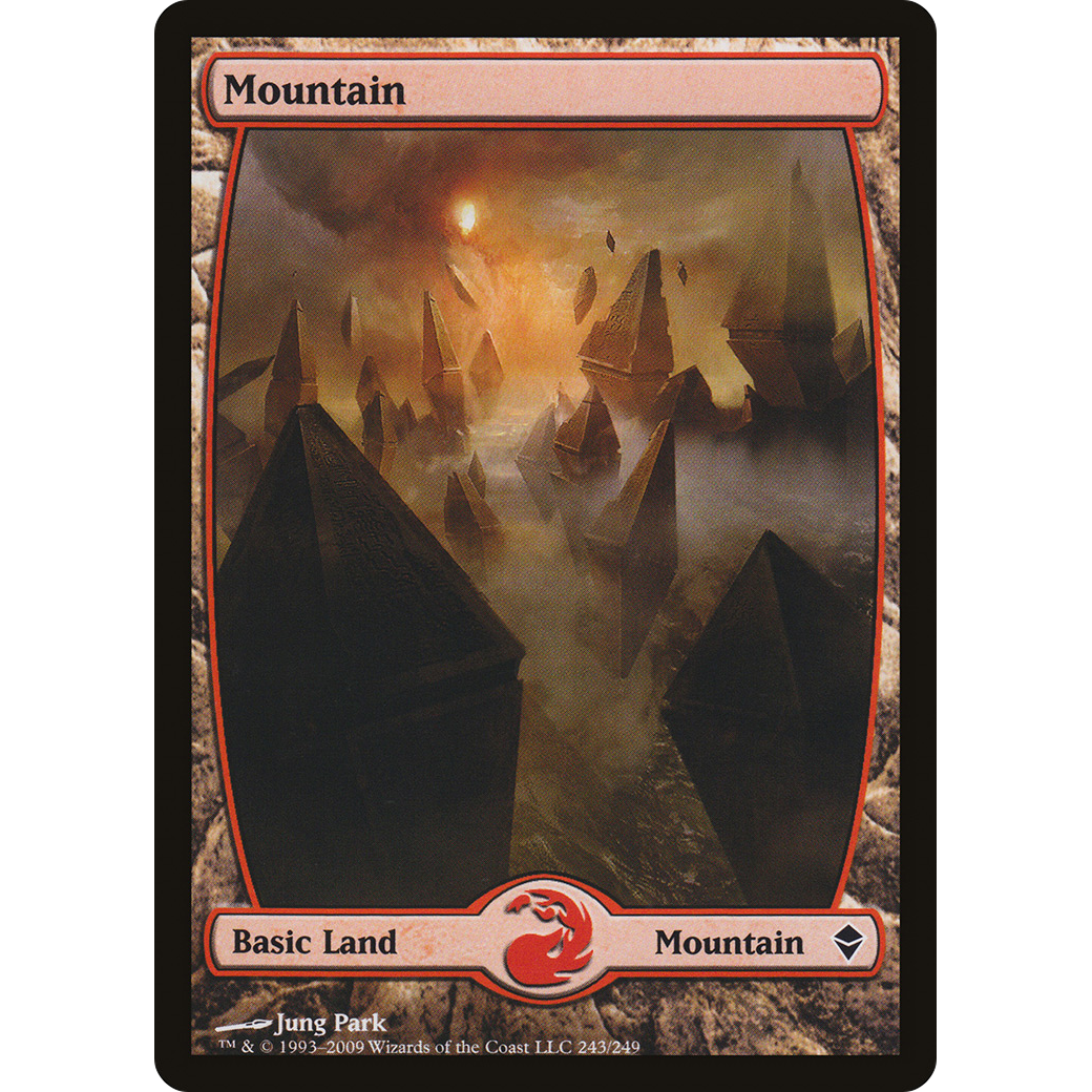 Mountain (243) - Full Art (ZEN-243) - Zendikar Foil