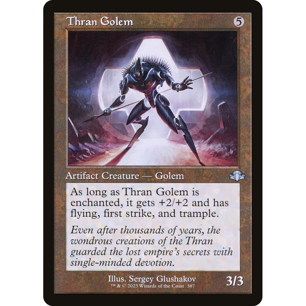 Thran Golem (Retro Frame) (DMR-387) - Dominaria Remastered Foil