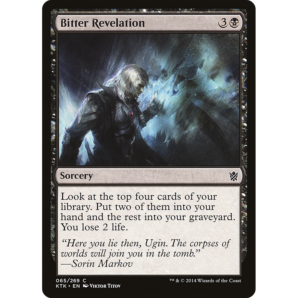 Bitter Revelation (KTK-065) - Khans of Tarkir Foil