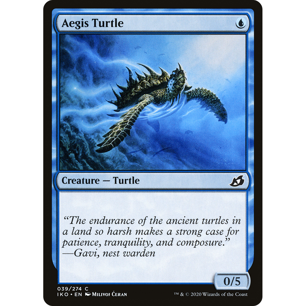 Aegis Turtle (IKO-039) - Ikoria: Lair of Behemoths Foil