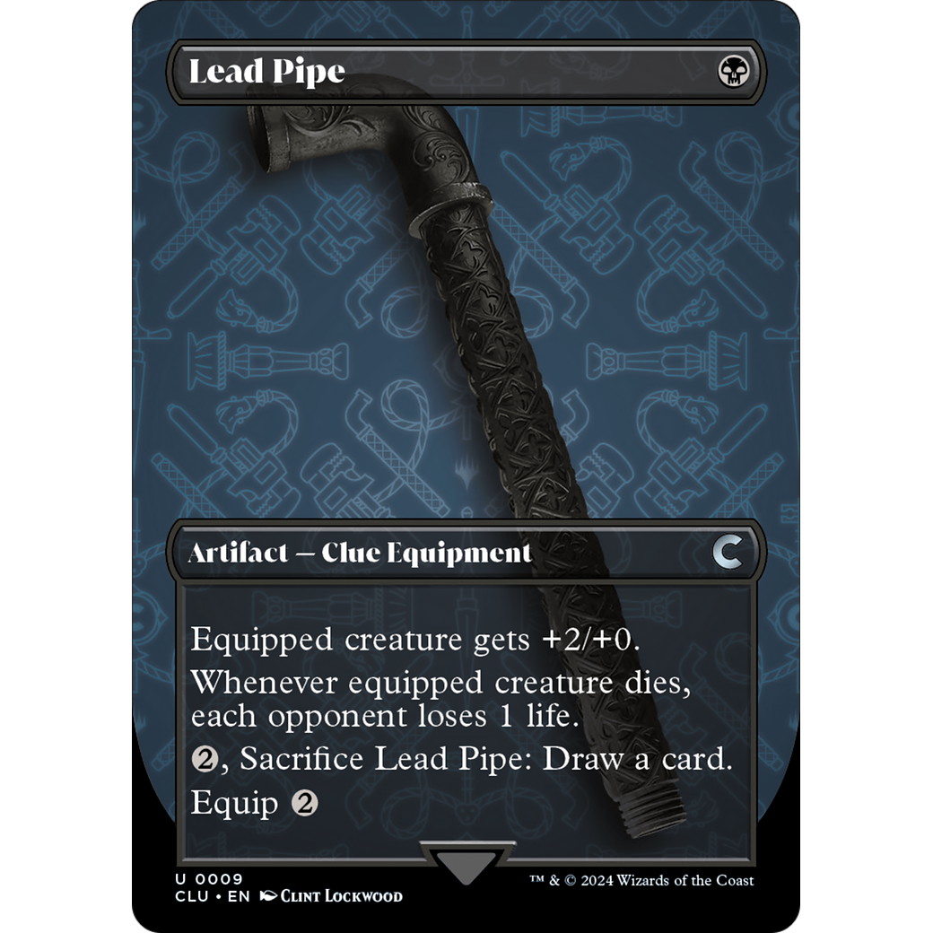 Lead Pipe (Borderless) (CLU-009) - Ravnica: Clue Edition (Borderless)