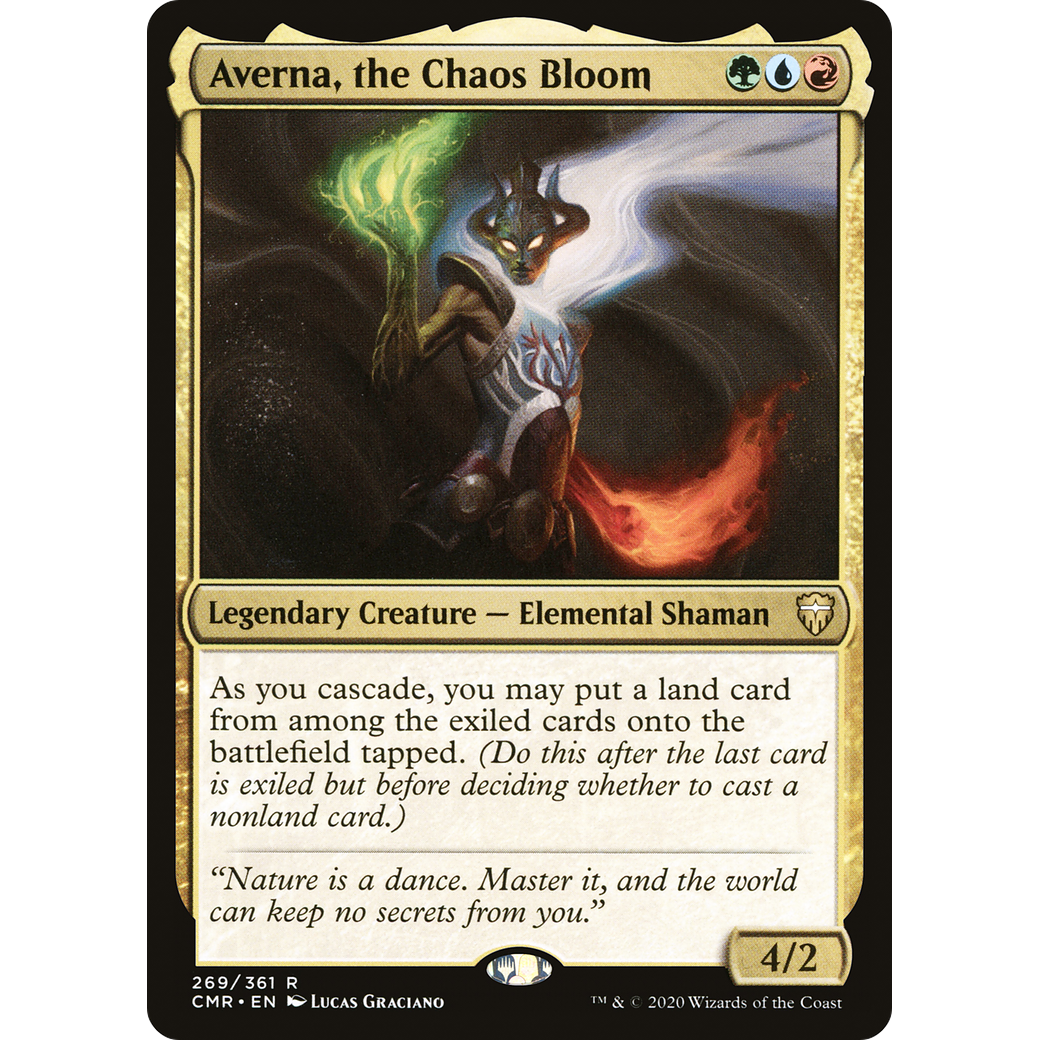 Averna, the Chaos Bloom (CMR-269) - Commander Legends Foil