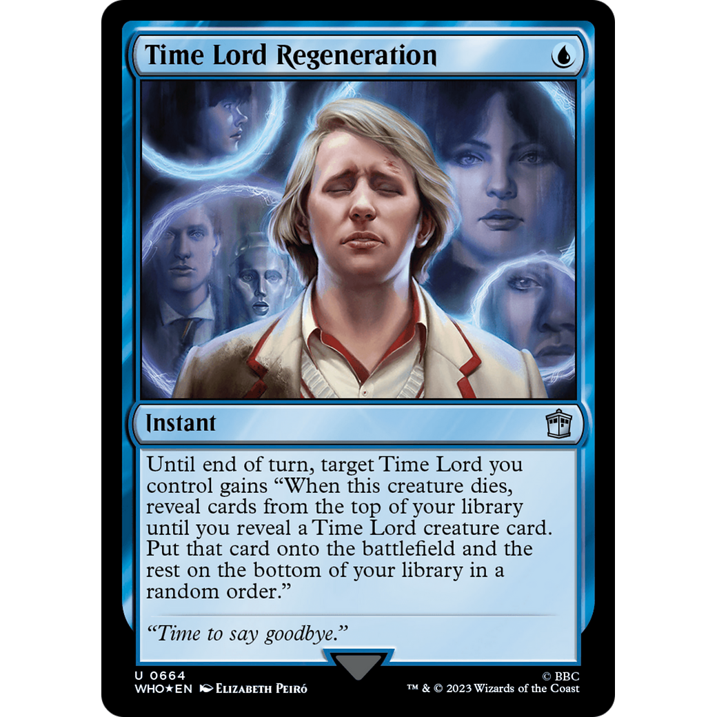 Time Lord Regeneration (Surge Foil) (WHO-664) - Doctor Who Foil